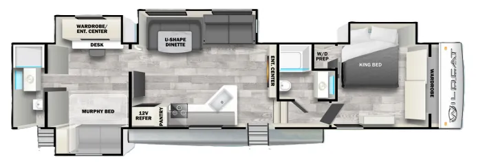 Forest River Wildcat 41DS floor plan