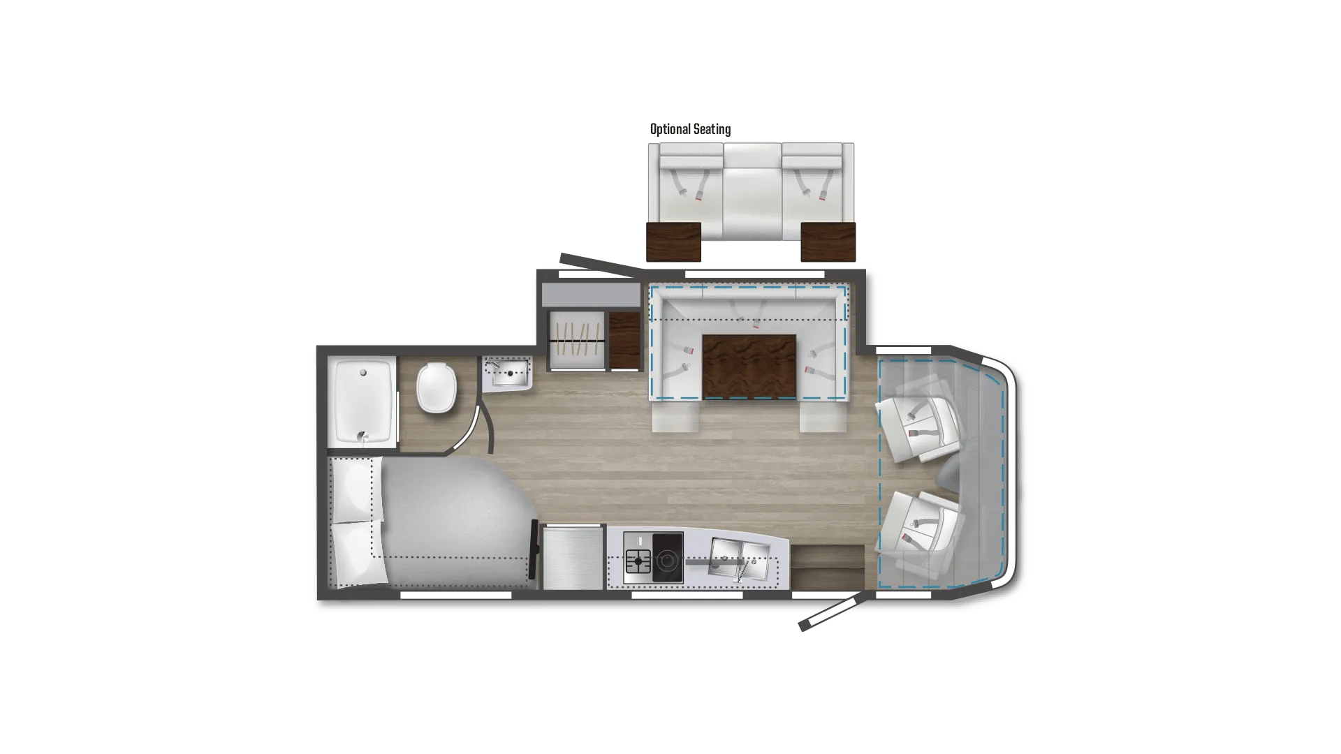 2024 Winnebago View 24J - Floor plan