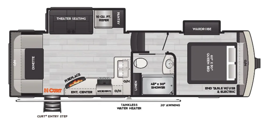 2023 Keystone Arcadia Super Lite 293SLRD - Floor plan