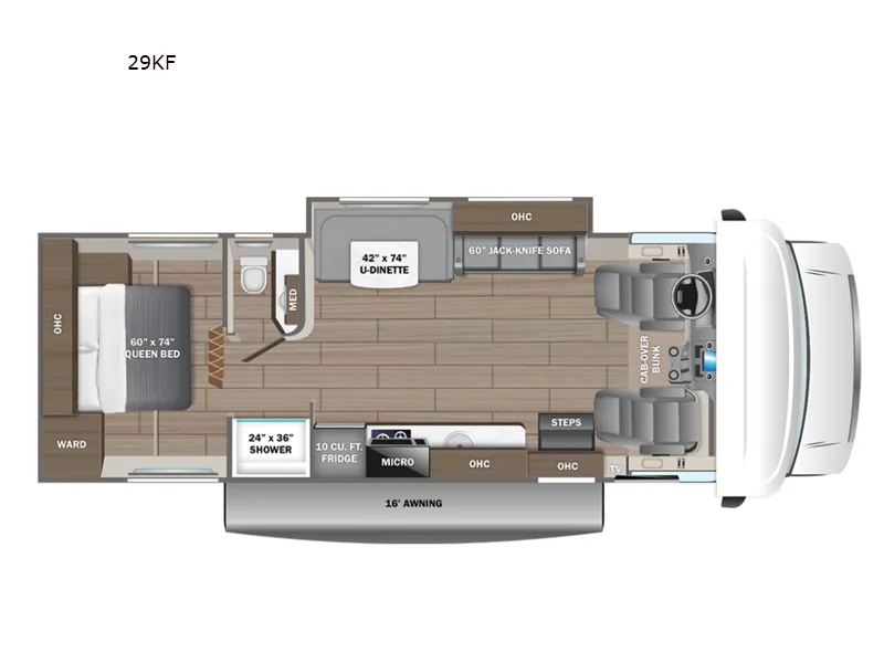 2026 Entegra Coach Odyssey SE 29KF floor plan
