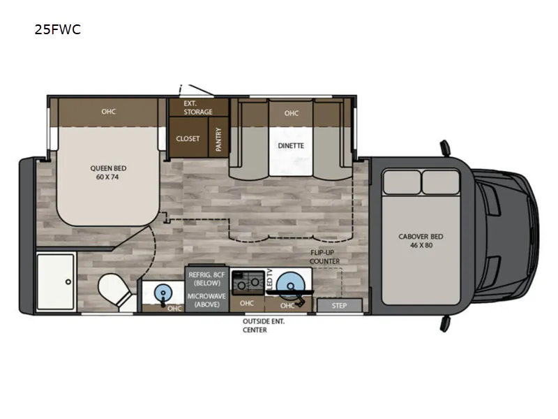 2025 Renegade RV Vienna 25FWC - Floor plan