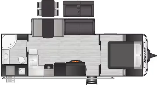 Keystone Bullet Premium 260RBS floor plan