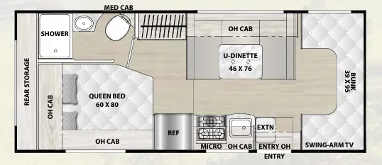 Coachmen Cross Trail XL 23XG floor plan
