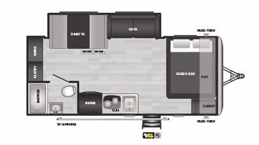 Keystone Springdale Mini 1860SS floor plan