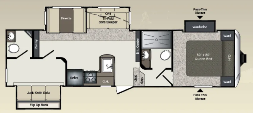 Keystone Laredo 293SBH floor plan