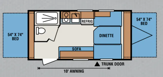 K-Z Spree Escape E16RBT floor plan