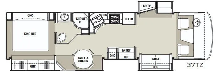 Coachmen Encounter 37TZ floor plan