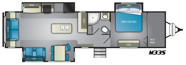 Heartland Mallard M335 floor plan