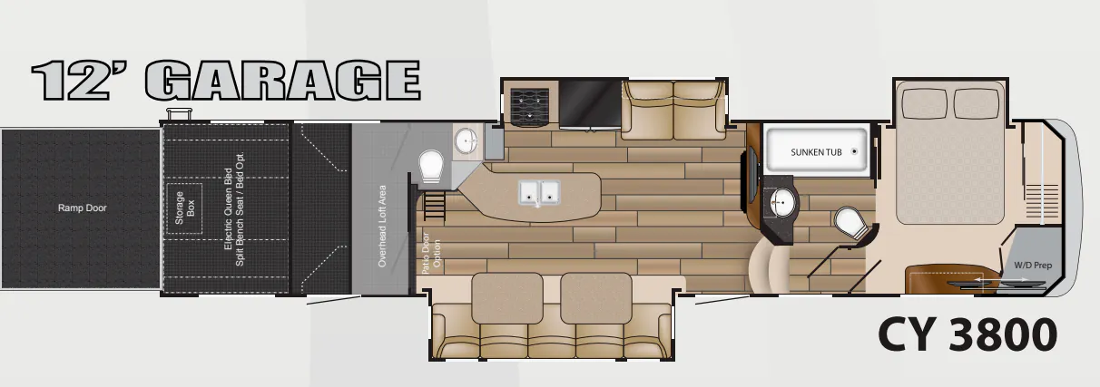 Heartland Cyclone 3800 floor plan