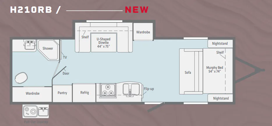 Winnebago Hike H210RB floor plan