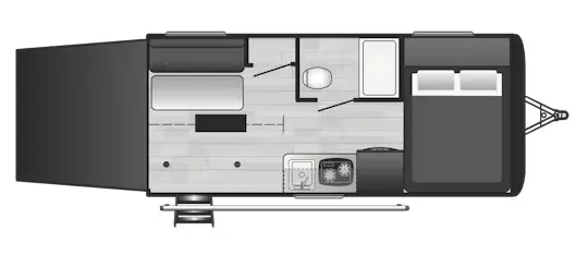 Keystone Hideout 172TX floor plan