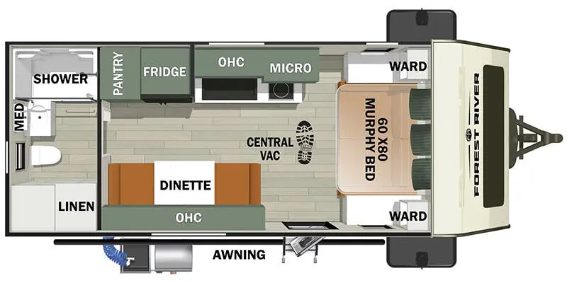 Forest River No Boundaries 19 Series NB19.2 floor plan