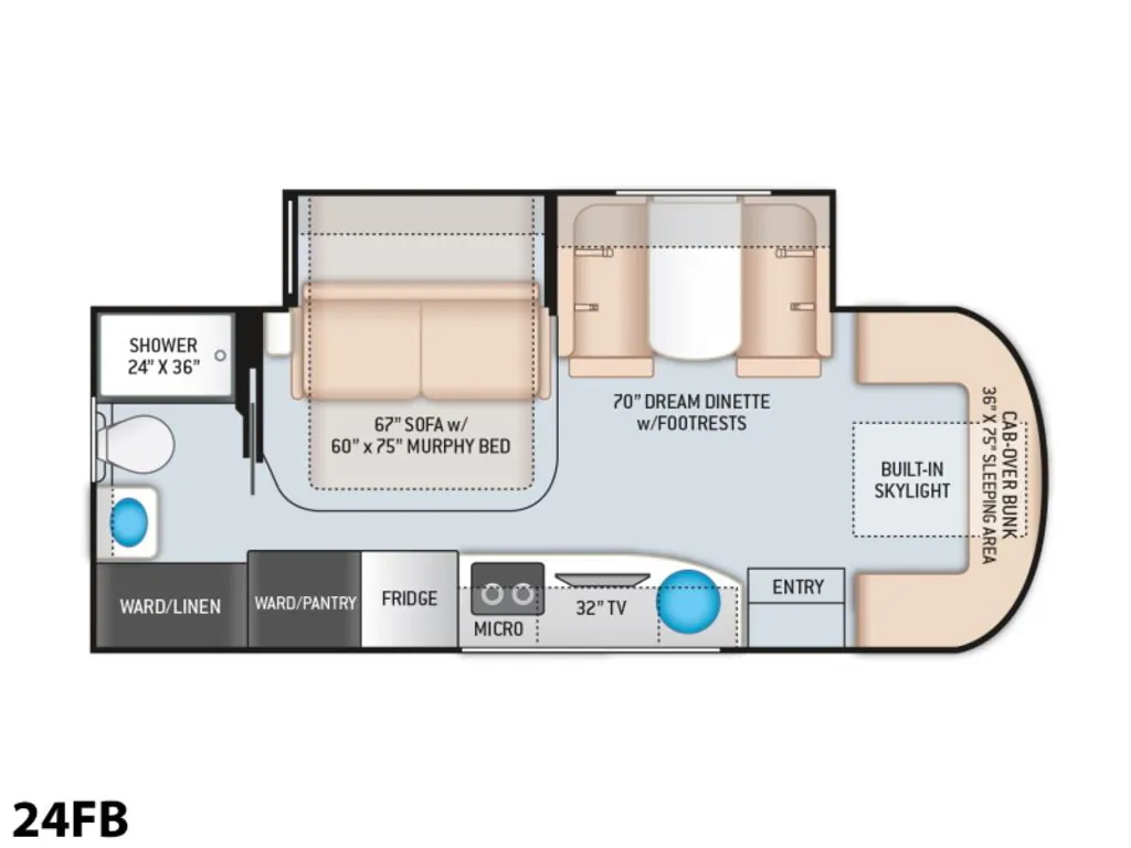 2021 Thor Motor Coach Delano 24FB - Photo 3