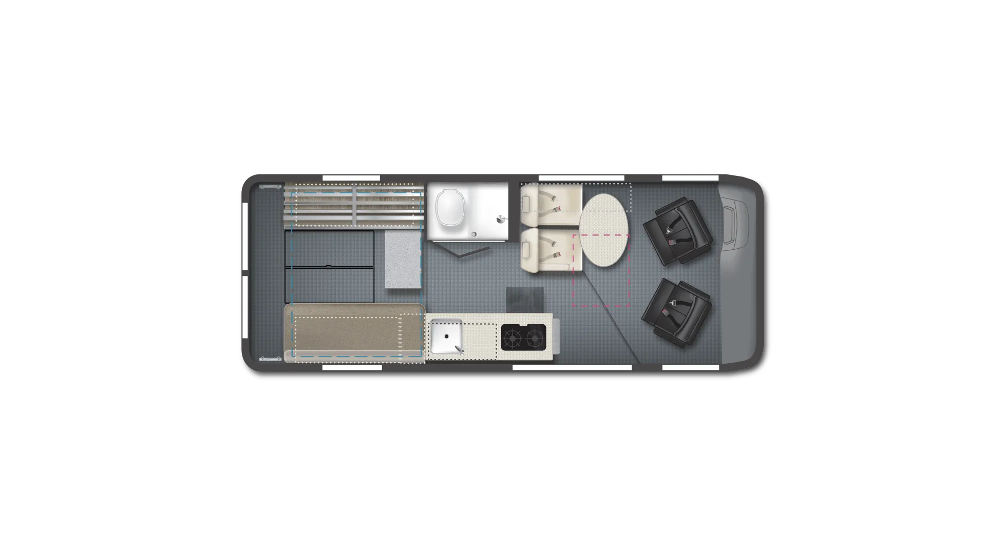 2024 Winnebago Solis 59PX - Floor plan