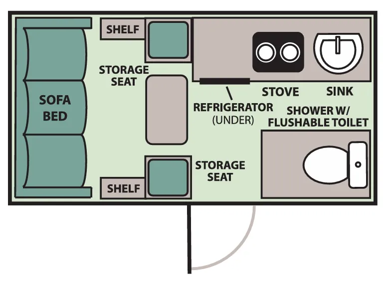 Aliner LXE BASE floor plan