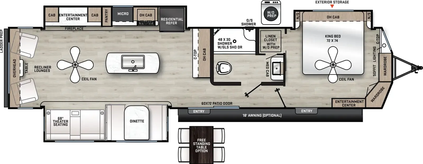 Coachmen Catalina 39RLTS floor plan