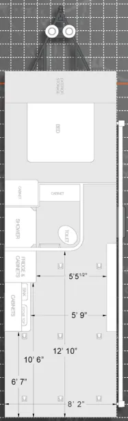 ATC Half Ton 8.5x25 floor plan