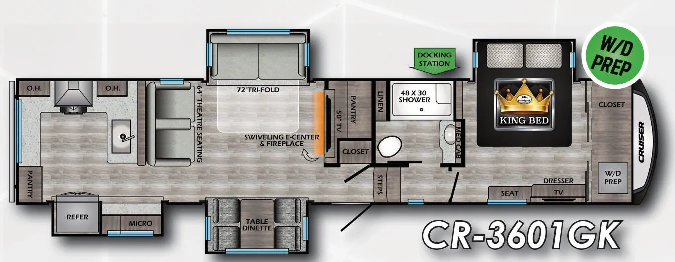 CrossRoads Cruiser CR3601GK floor plan