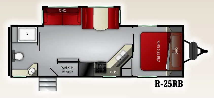 Cruiser RV Radiance 25RB floor plan