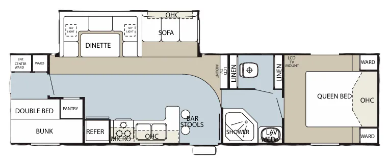 Forest River Cherokee 31B floor plan
