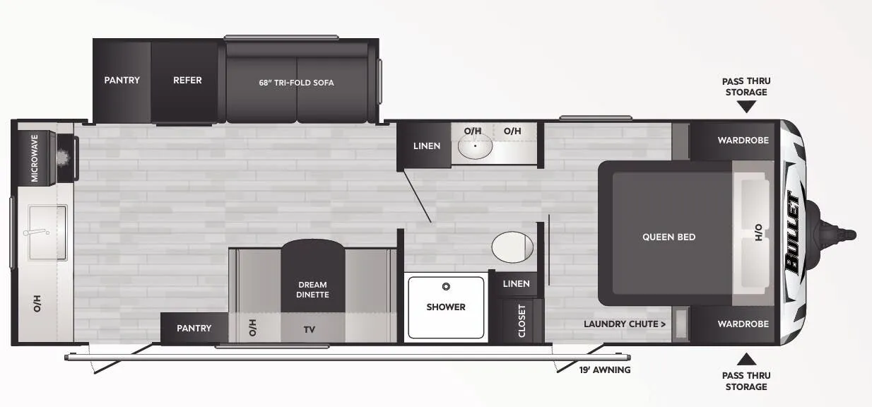 Keystone Bullet Crossfire 2500RK floor plan