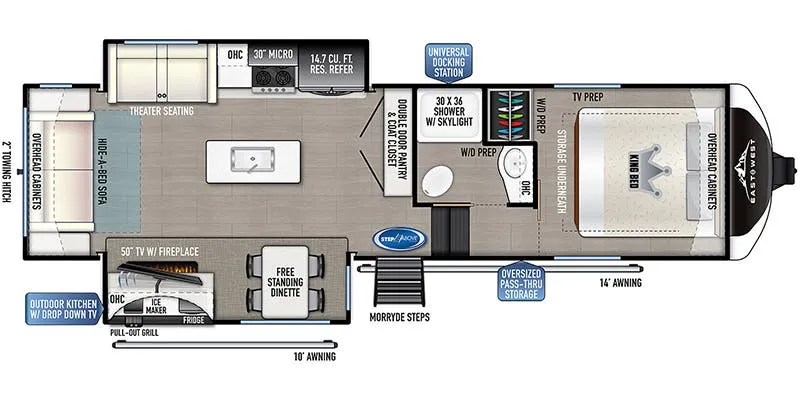 East to West Tandara 286RL-OK floor plan