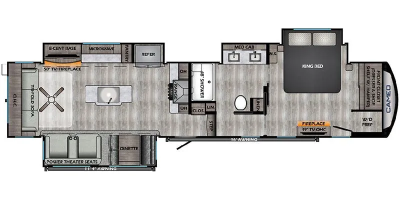 CrossRoads Cameo CE3891MK floor plan
