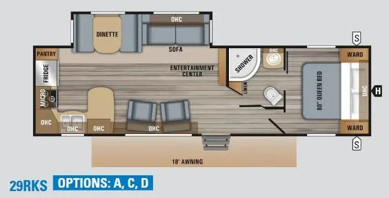 Jayco Jay Flight 29RKS floor plan
