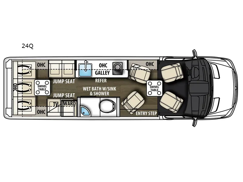 2026 Coachmen Galleria 24Q - Floor plan