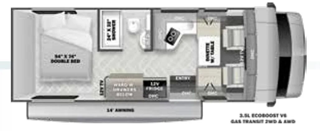 Forest River Sunseeker TS TS2380 floor plan