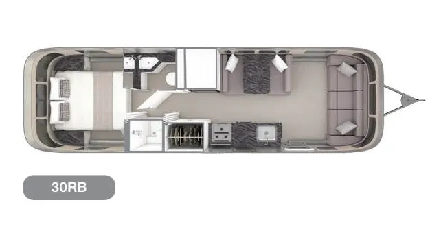 Airstream Classic 30RB floor plan