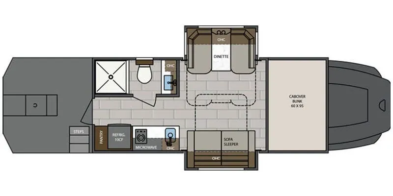 Renegade RV Classic CS150 floor plan
