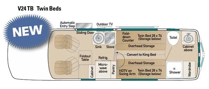 Coach House Arriva V24 TB floor plan