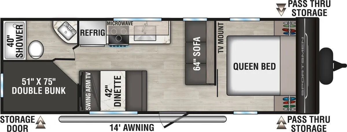 K-Z Sportsmen SE 260BHSE floor plan