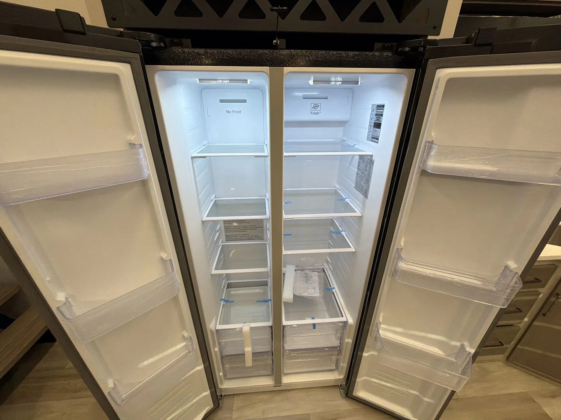 2027 Forest River Salem Hemisphere 356QB — fridge open