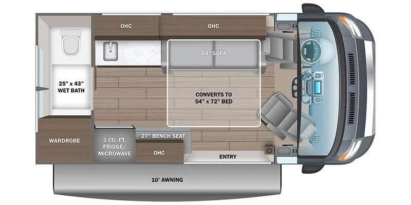 2026 Entegra Coach ARC 18C floor plan