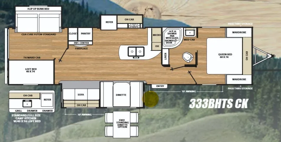 Coachmen Catalina Legacy Edition 333BHTSCK floor plan