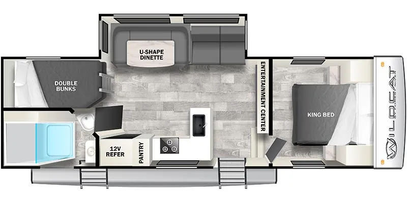 Forest River Wildcat 25BH floor plan
