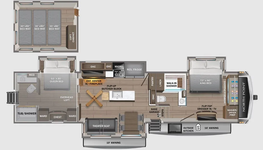 Jayco North Point 390CKDS floor plan