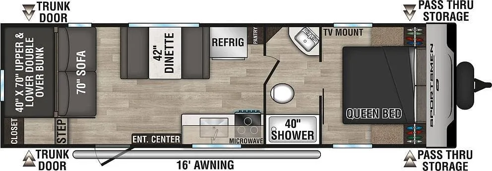 K-Z Sportsmen SE 270BHSE floor plan
