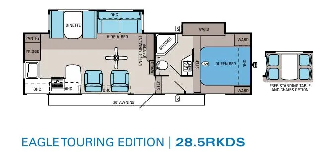 Jayco Eagle Touring Edition 28.5RKDS floor plan