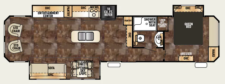 Forest River Cherokee 39RL floor plan