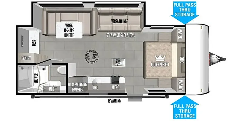 Forest River Salem FSX Northwest 191SS floor plan