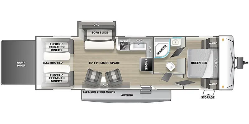 Forest River Sandstorm 272SLC floor plan