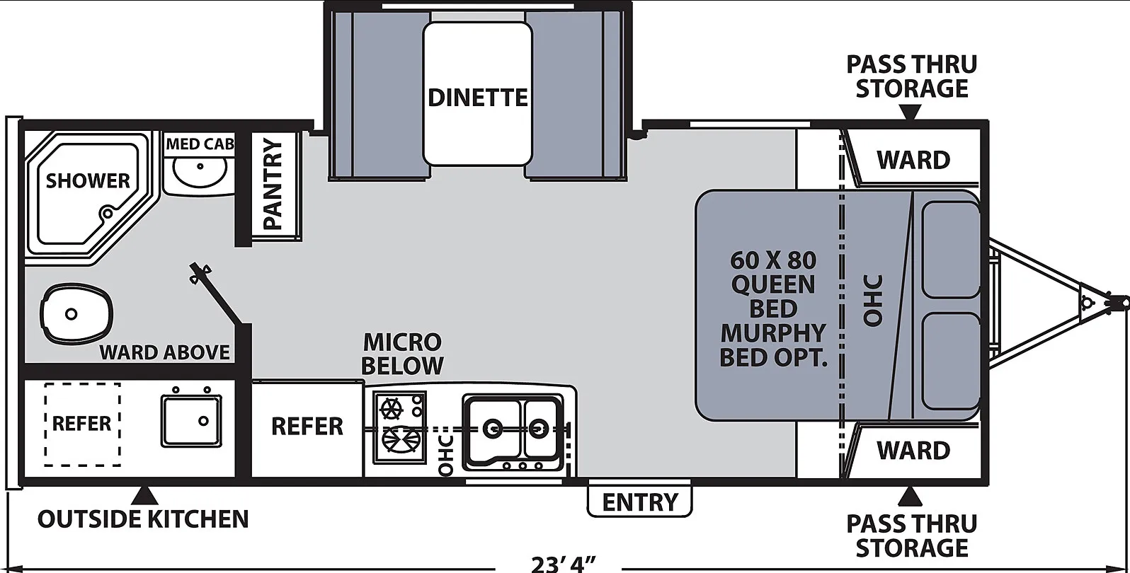 Coachmen Apex Nano 203RBK floor plan