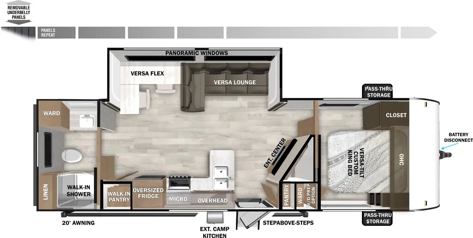 2025 Forest River Salem 26RBS - Floor plan