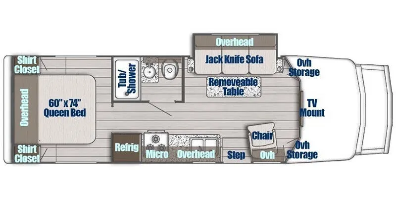 Gulf Stream BT Cruiser 5270 floor plan
