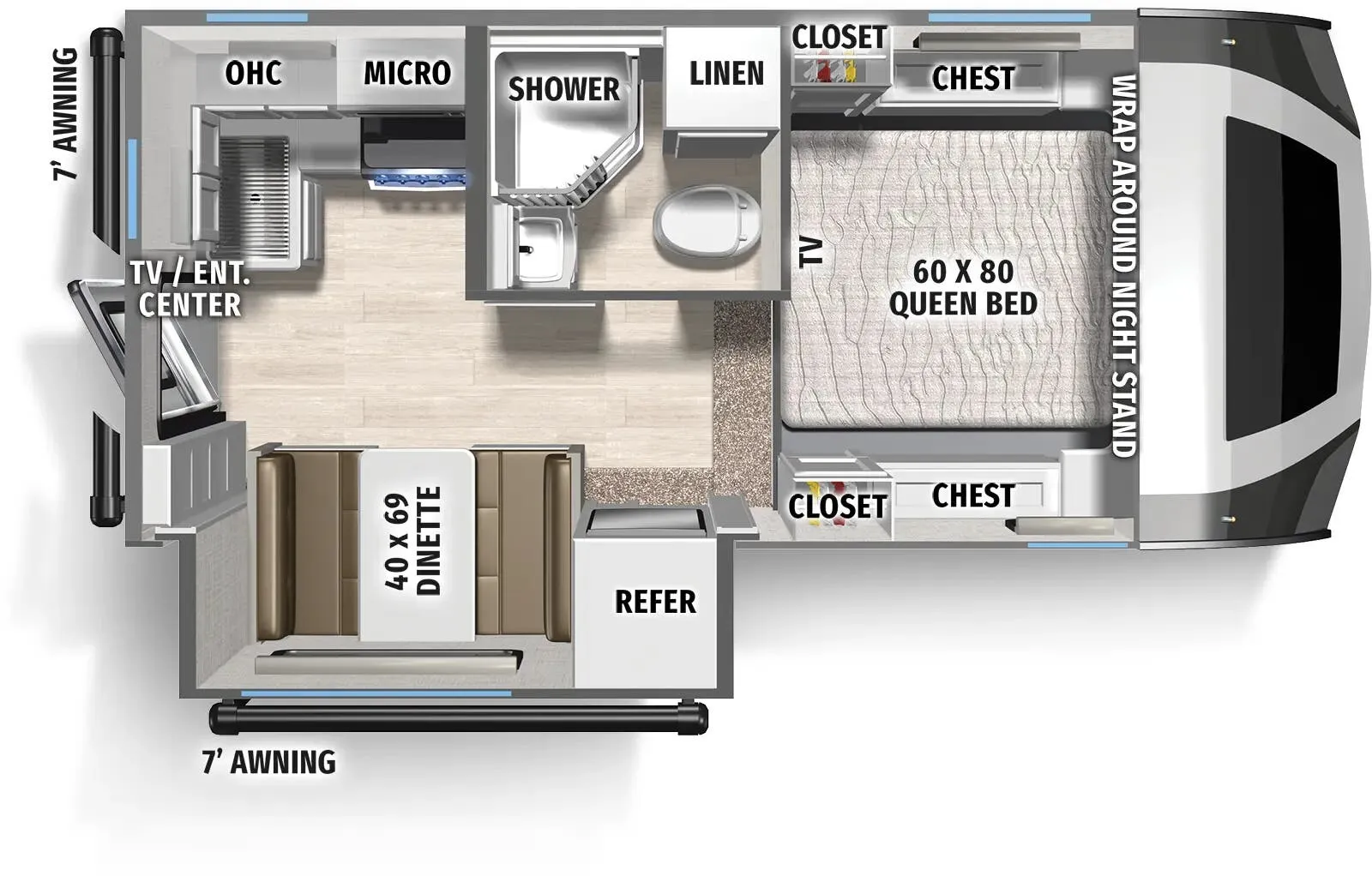 Palomino Backpack HS-3210 floor plan
