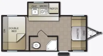 Pacific Coachworks Econ 17FD floor plan