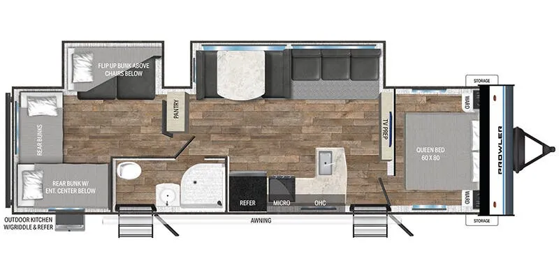 Heartland Prowler 3209BH floor plan